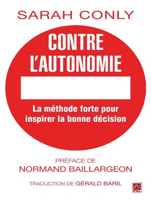 cover image of Contre l'autonomie